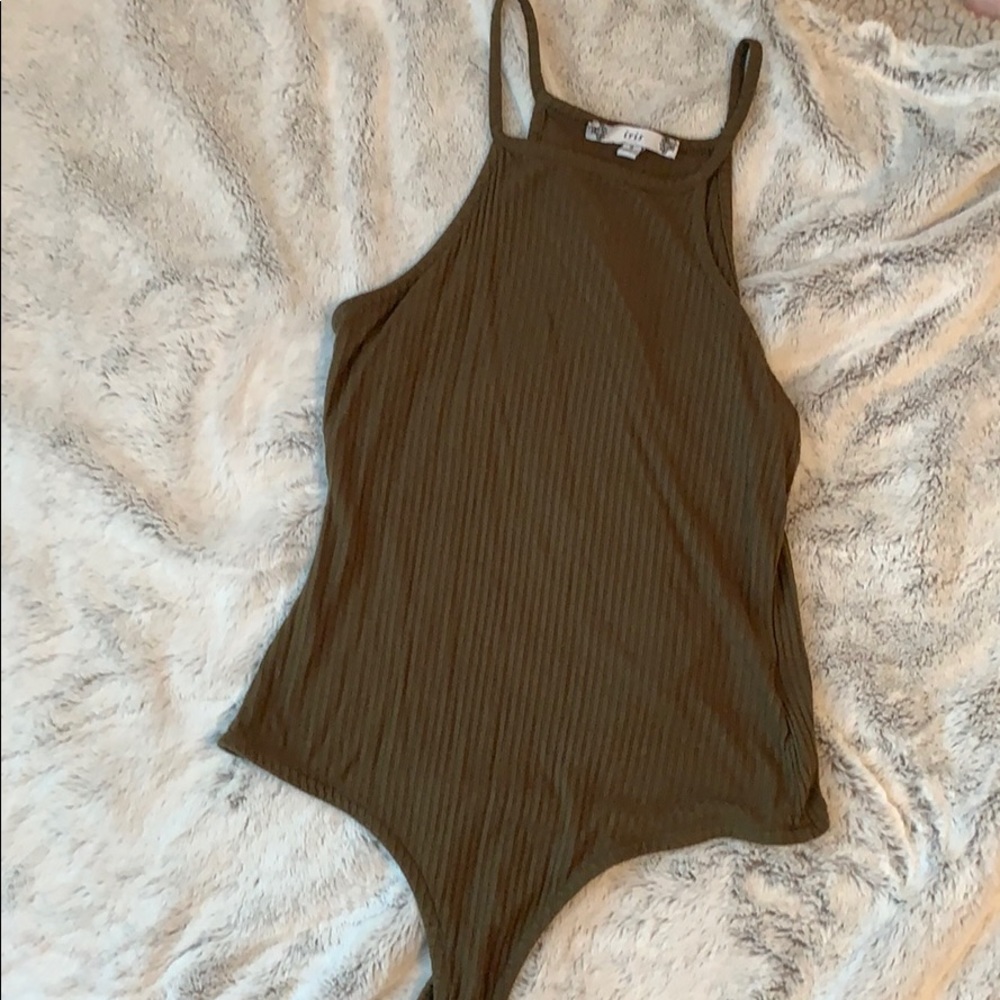 Army green body suit